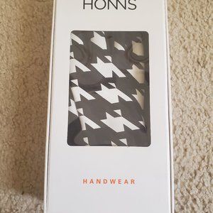 HONNS Womens MaryJane Gloves Noir/Noir Large 7.5 NIB